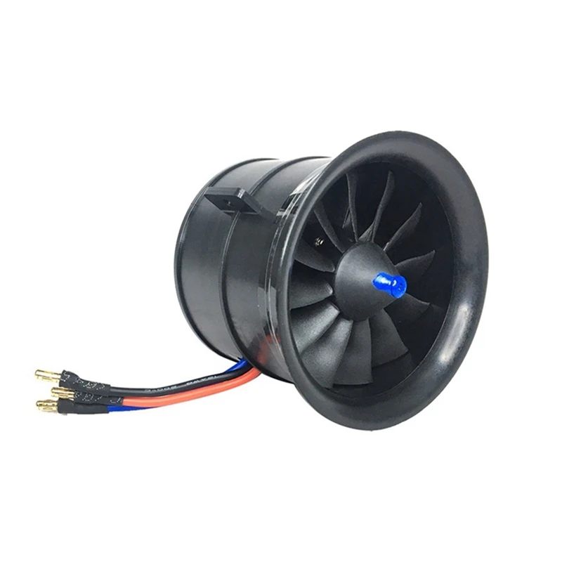 EDF 70Mm 2300KV 6S 12 Blades RC Fan Propeller With Brushless Motor For RC JET Airplane Drone Model Spare Parts