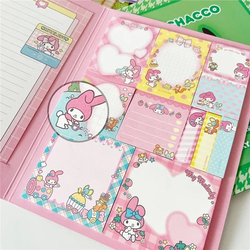 سينامورول Kawaii مرحبا كيتي كتاب الراحة Mymelody Kuromi دفتر لطيف لصق المفكرة طالب مكتب القرطاسية