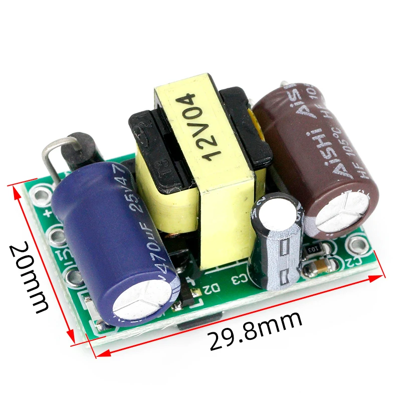 12V400mA (5W) switching power supply module / LED voltage regulator module / AC DC step-down buck module image 6