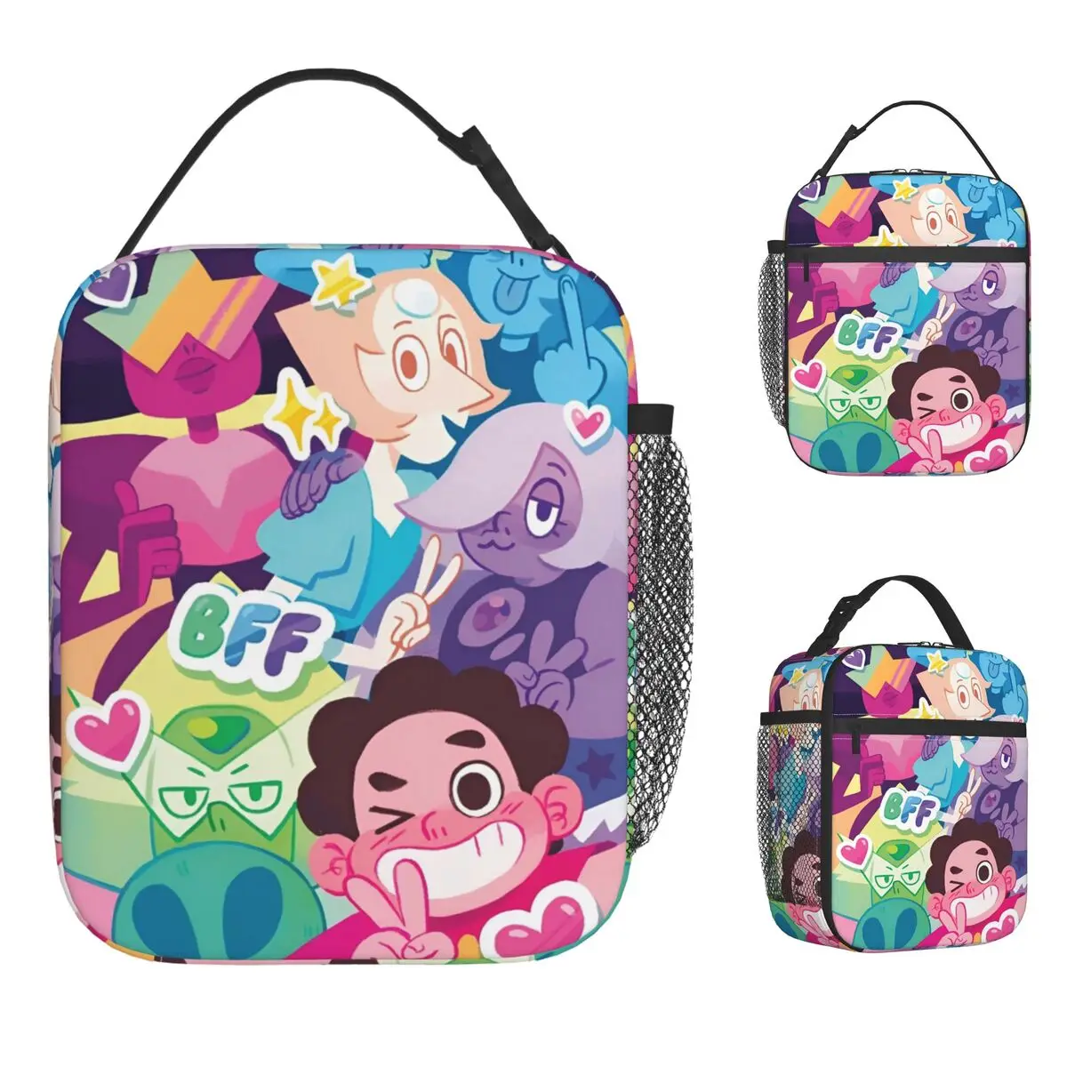 

Steven Universe Lunch Bag Funny Lunch Box For Girls Outdoor Picnic Convenient Cooler Bag Waterproof Custom Thermal Tote Handbags