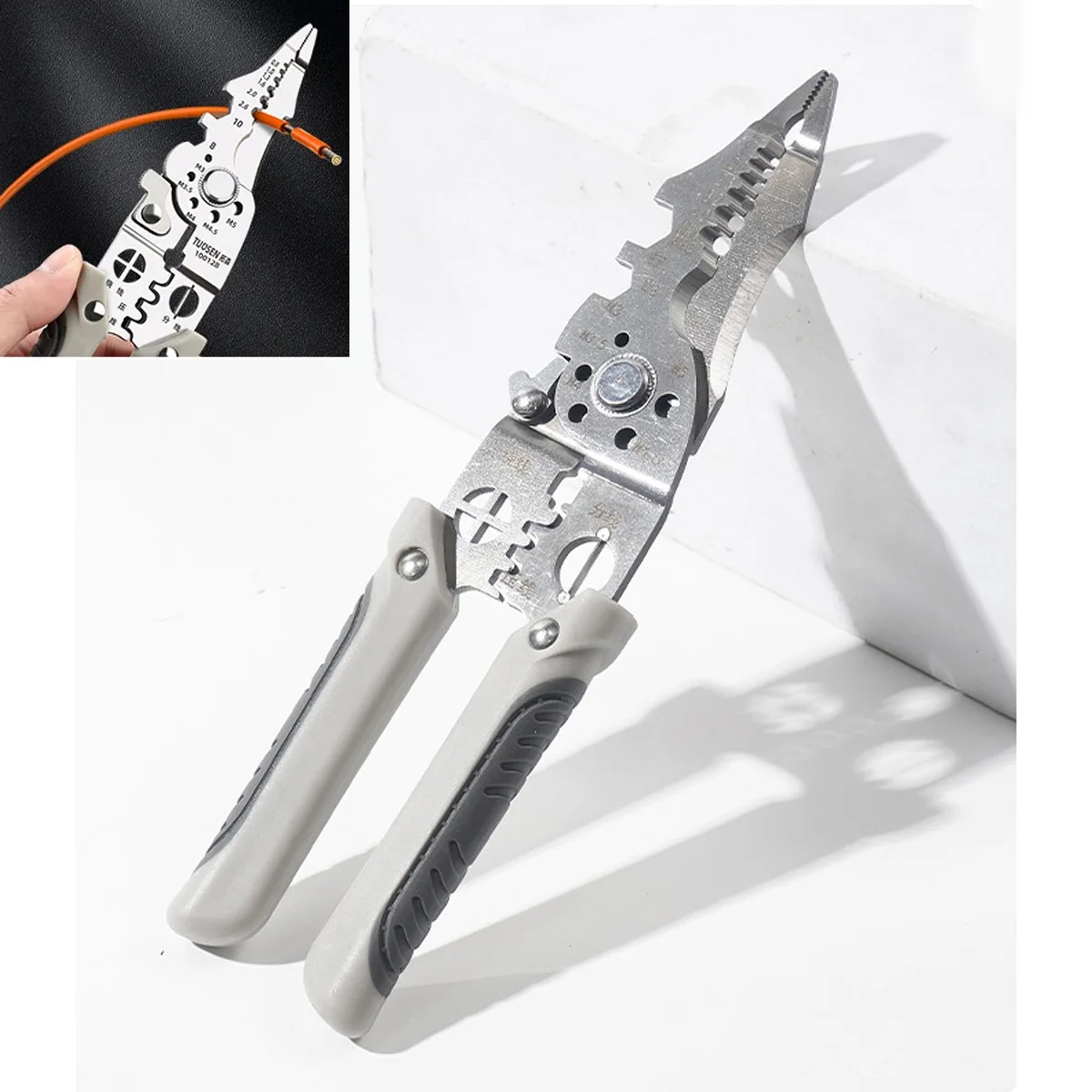 Wire Stripper Special Wire Pliers Tool Electric Cable Stripping Cutting Cable Stripper and Crimping Peeler Hand Tools