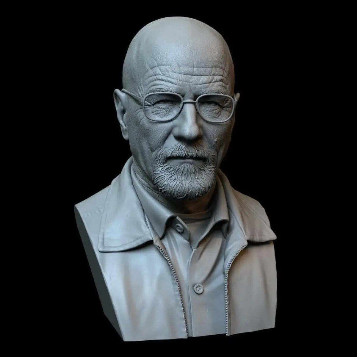 50mm/80mm Bust Model Walter White Saul Pinkman Mike Bust Figurines 3D Printed Miniatures Unassembled and Uncolored Resin Models