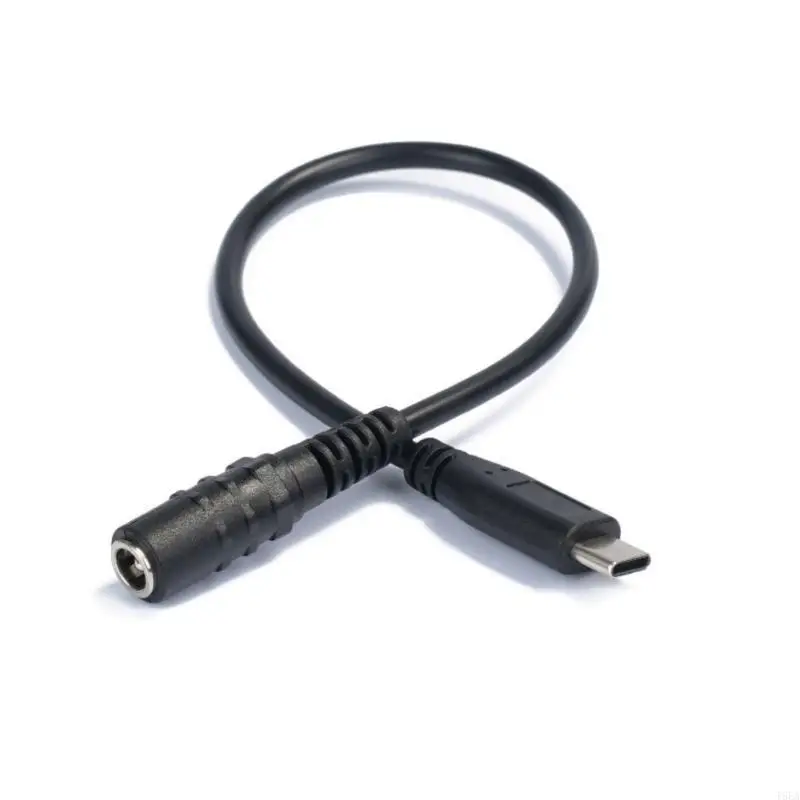 T5EA USB Type C to DC5521 5.5x2.1mm محول الموصل الإناث لأجهزة مختلفة