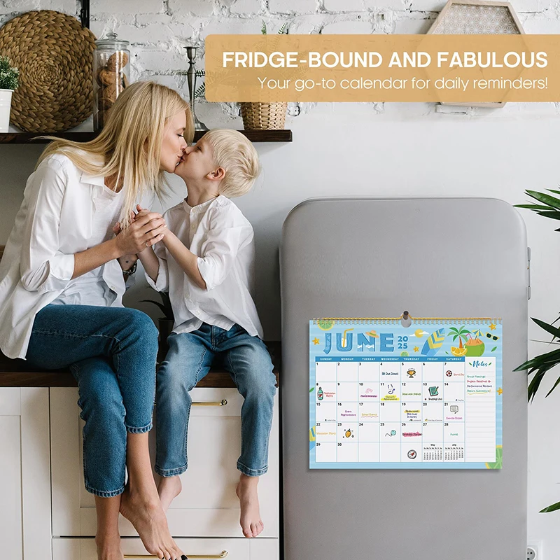 

18-Month Wall Calendar: January 2025 To June 2026, Large Format Monthly Planner For Home Or Office