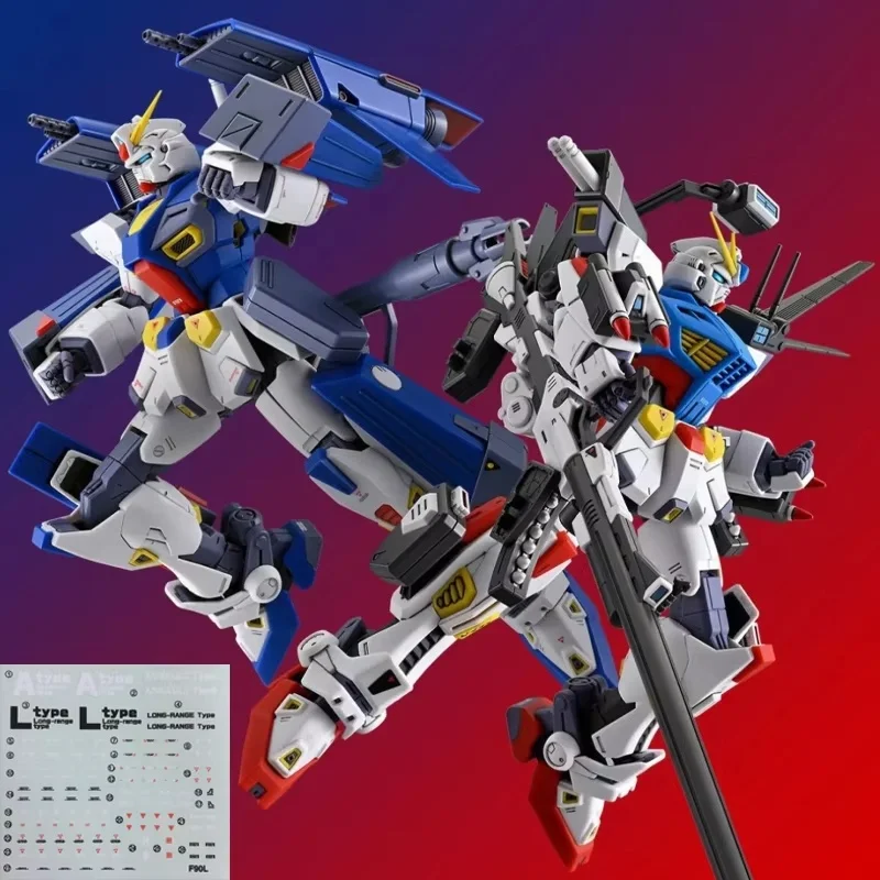 

F90 MG 1/100 сборка меха, комплект моделей, экшн-фигурки с рюкзаком для оружия A + L, игрушка для мальчиков «два в одном», подарки, орнамент, коллекционный