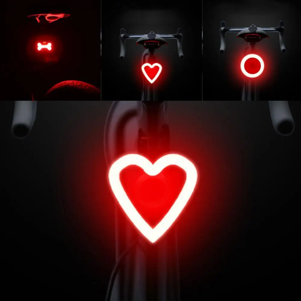 Bike Tail Light, Bicycle Rear Brake Light High Visibility Taillight USB Rechargeable Ultra Bright LED Warning Bicycle Flashlight