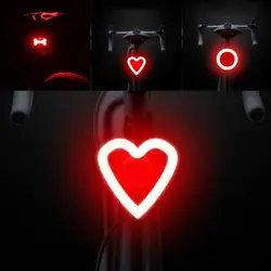 Bike Tail Light, Bicycle Rear Brake Light High Visibility Taillight USB Rechargeable Ultra Bright LED Warning Bicycle Flashlight