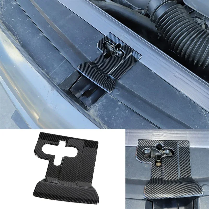 New-Engine Hood Lock Protection Cover Bolt Dust-Proof Space Trim For Dodge Challenger 2009-21 Car Accessories