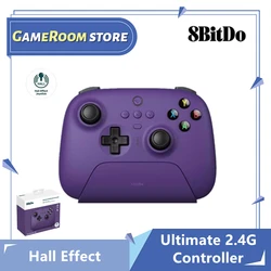 8BitDo Ultimate Wireless 2.4G Gaming Controller with Hall Effect 2.4g Adapter for PC Windows 10 11 Steam Android Raspberry Pi