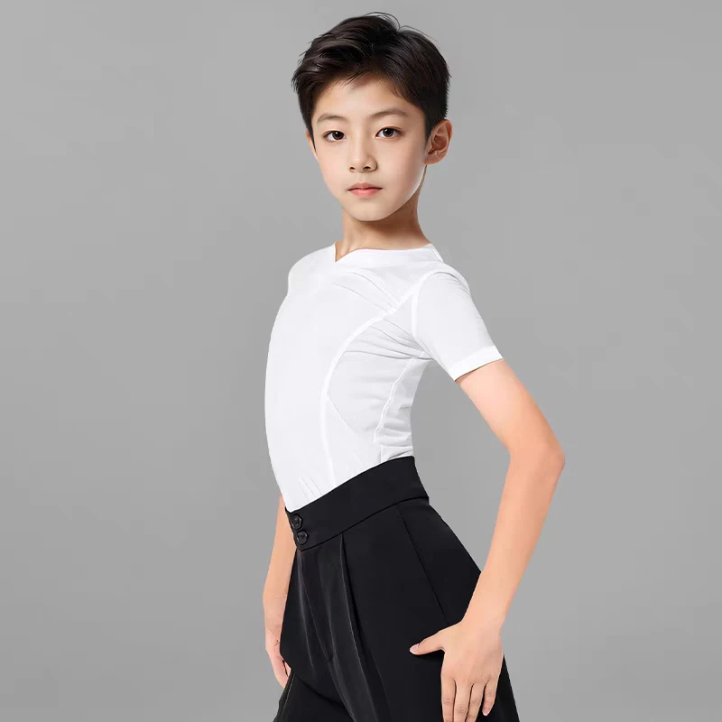 

Fashion Kids Modern Dancing Clothes Boys Ballroom Dance Competition Costume Children Latin Dance Clothing Training Wear SL12817