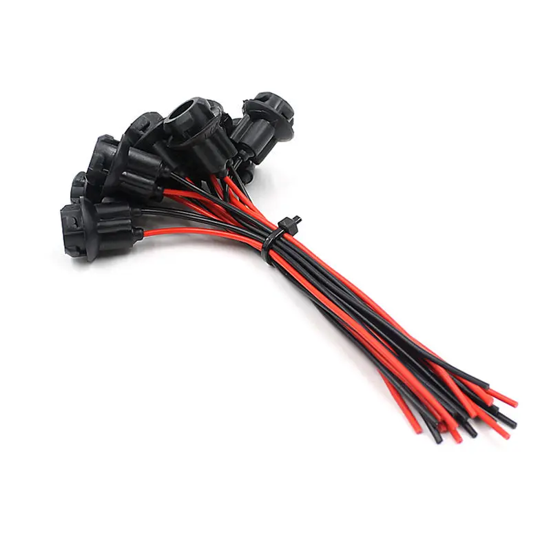 10Pcs T10 W5W 168 194 Lamp Socket  Auto Car Socket Connector Extension LED Wedge Light Base Replaces OEM / LED Xenon (HID) Bulb
