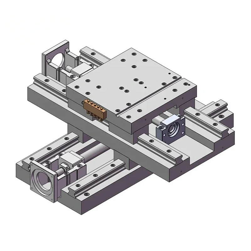 Cast iron precision cnc two axis xy cross slide table with stepper servo motor