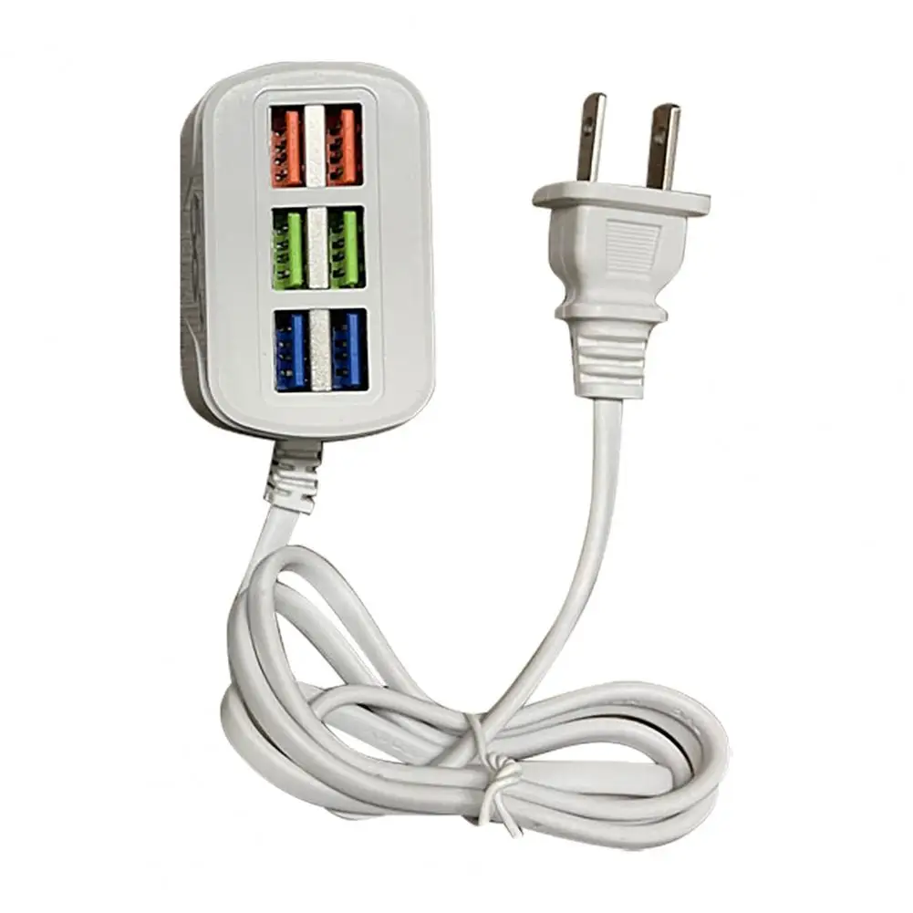 Phone Charger USB Power Strip Multifunctional Quick Charging 6 Ports USB Mini Extension Socket HUB Splitter