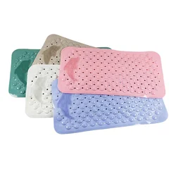 Silicone World Bathroom Anti-skid Mats PVC Shower Anti Fall Foot Mat Dolphin Massage Suction Cup with Drain Hole Floor Mat