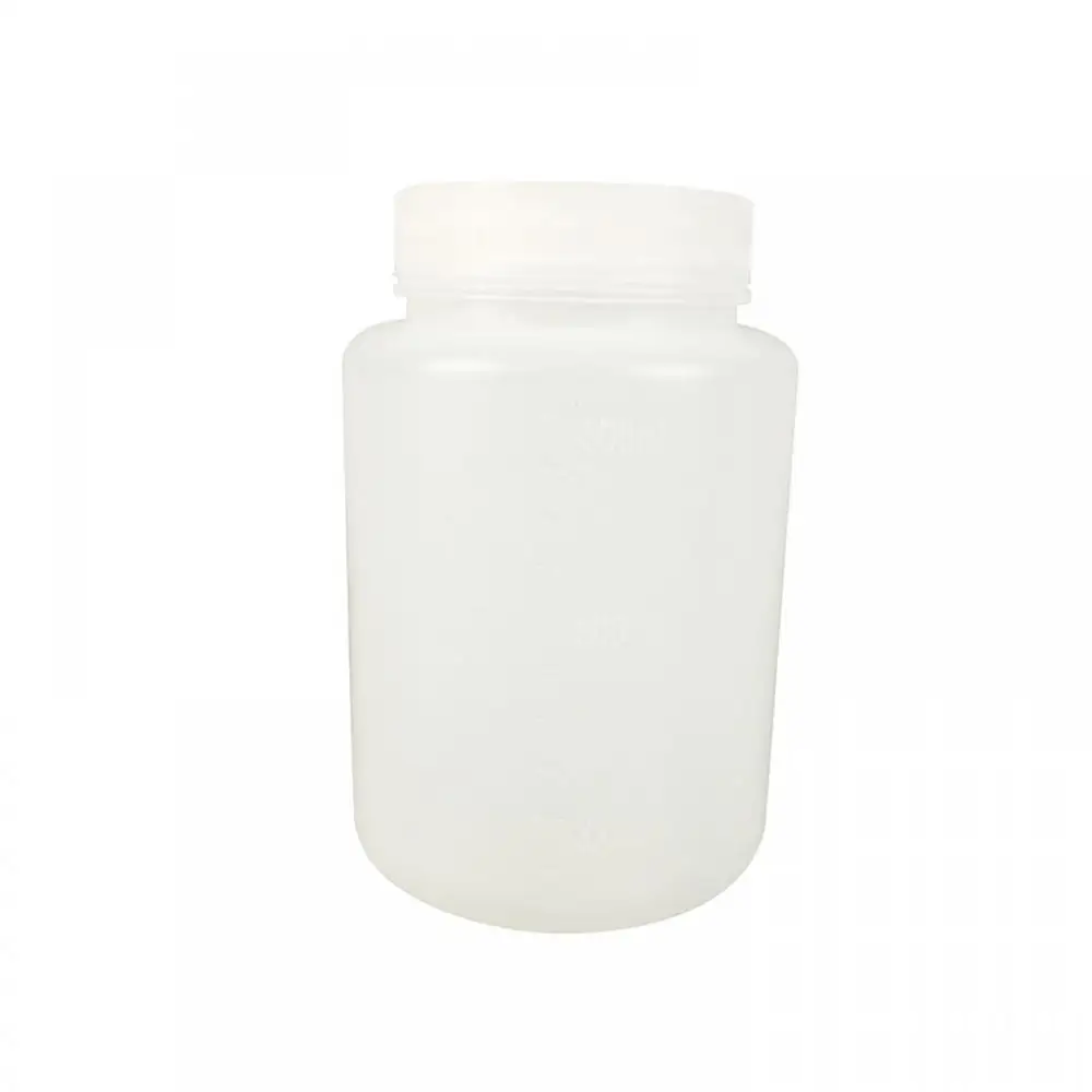 500ml Plastic Laboratory Bottle Chemical Lid Transparent Empty Storage Container