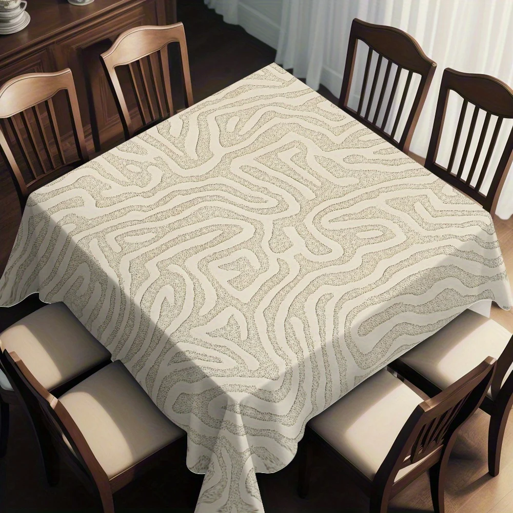 1pc New Model Modern Fashion Square Tablecloth, suitable for decorating the dining table.zyc
