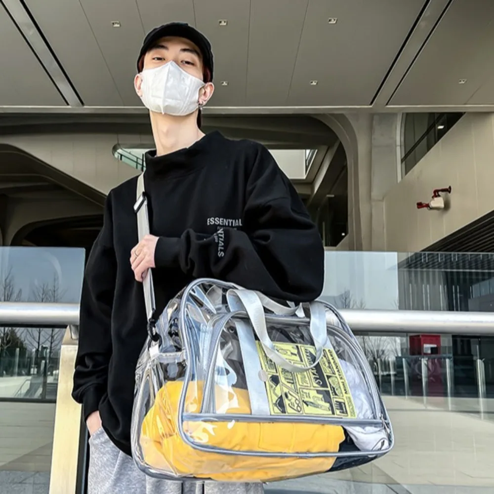 

Прозрачная пляжная сумка для фестиваля с водными разбрызгиваниями, складная, портативная, для хранения одежды, водонепроницаемая, большой вместимости