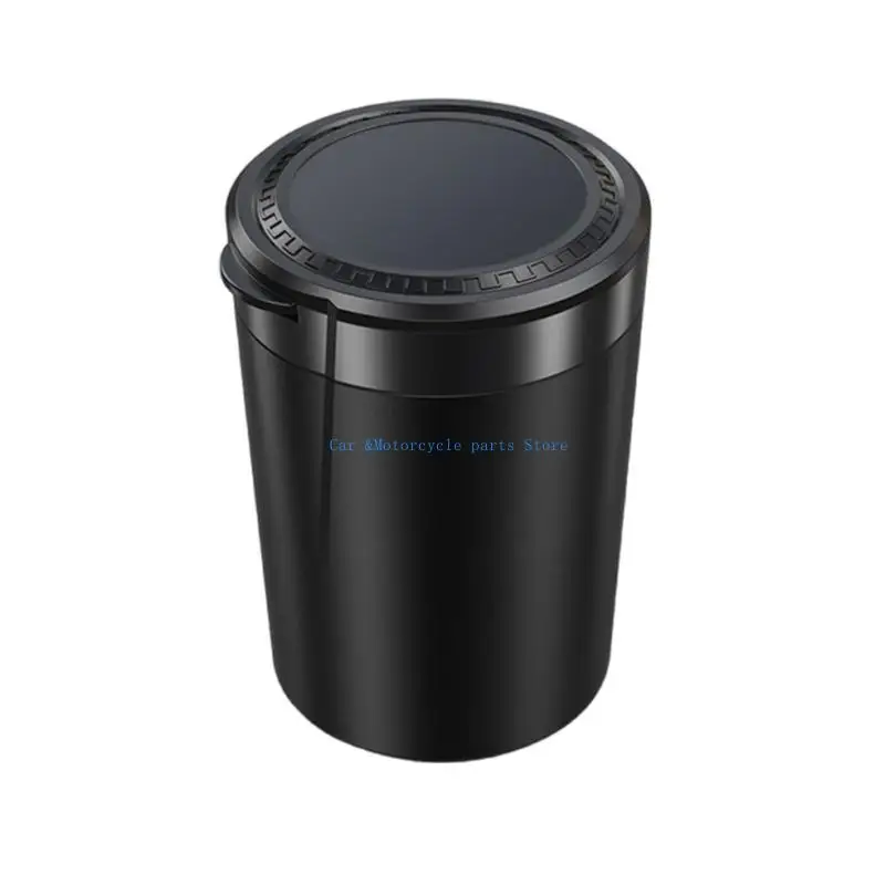 

Y9UC Multifunctional Car Ashtray with Lid & LED Light Vehicle Ashtray with Lid Simple Installs for Car Trucks & Indoor Space