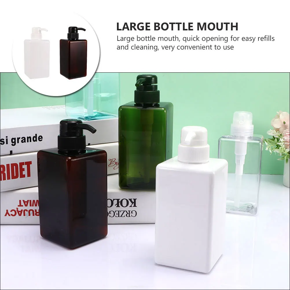 Bouteilles de quatuor d'émulsion, 2 pièces, lavage des mains, produit vide en plastique pour liquides de salle de bains