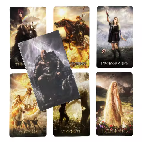 Runic Tarot Deck Cards Game Fate Visions Divination Centennial Wisdom Edition Oracke Playing Board Deck