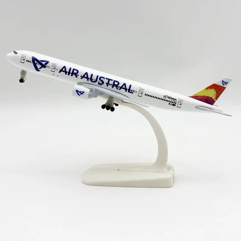 

1/300 Scale Plane Model B777 Air Austral Aircraft Models 20cm Metal Diecast Airplane Replica Children Toys For Aviation Hobbies