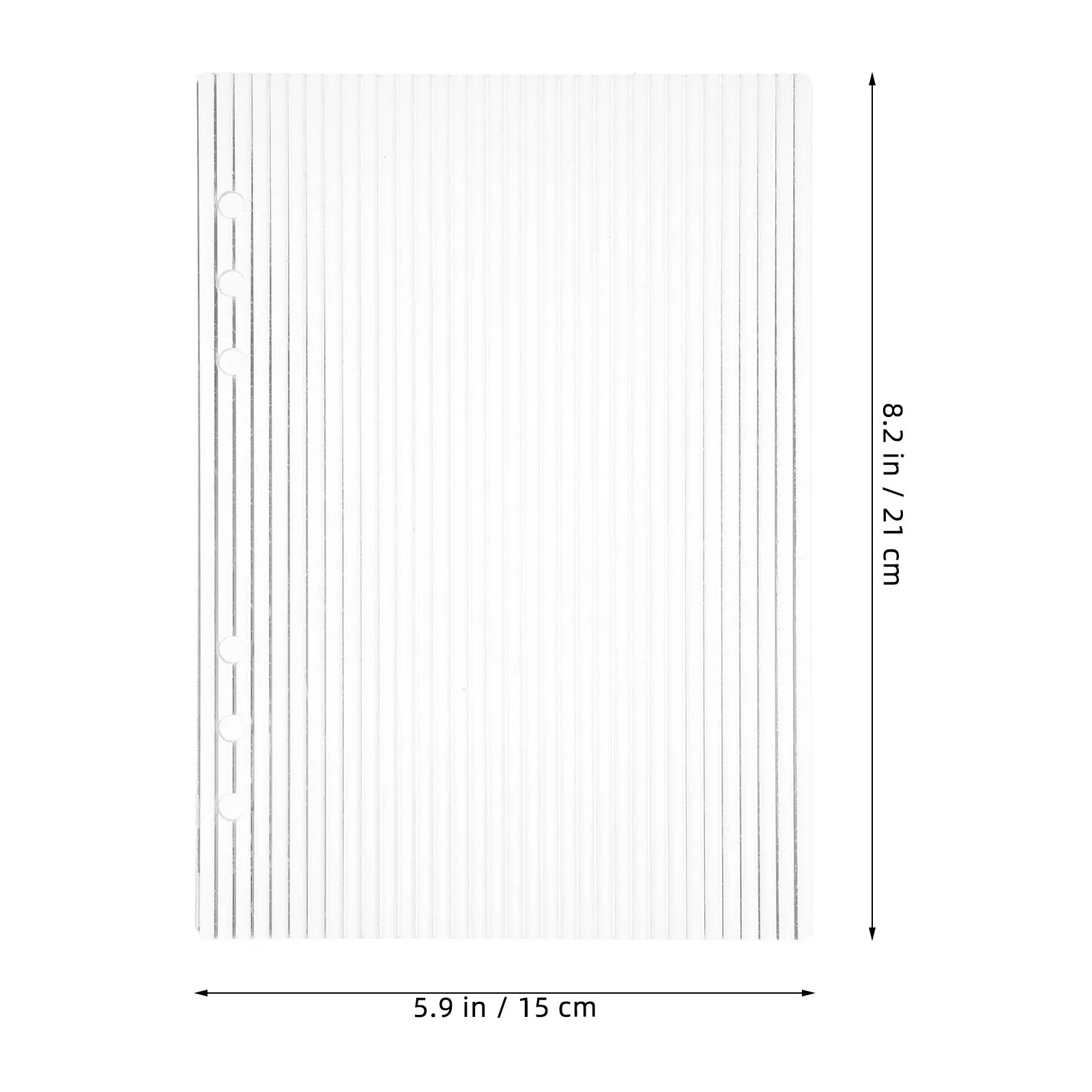 Raccoglitore a 6 anelli con copertina in acrilico trasparente A5 Agenda trasparente Notebook Journal Budget Organizer Copertina per agenda da viaggio