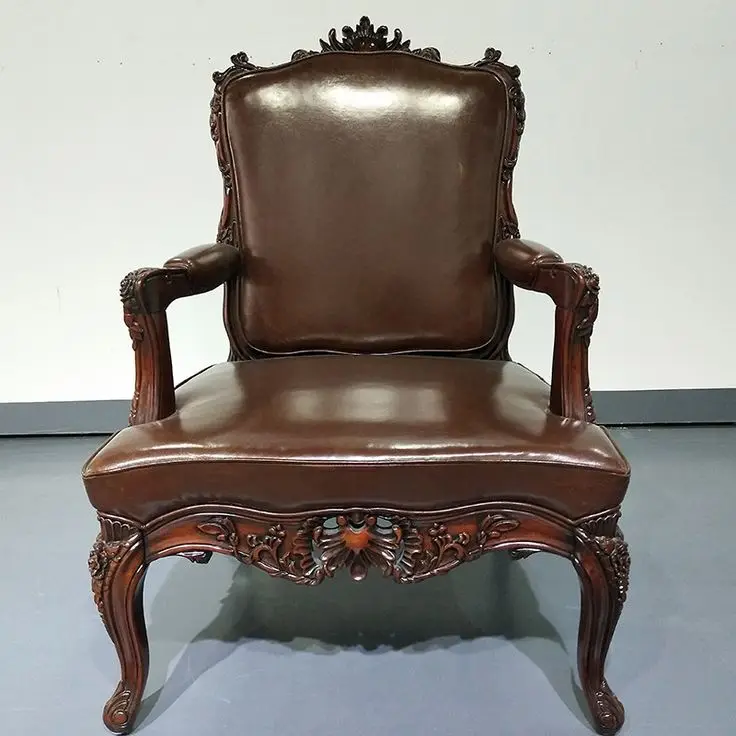 

Vintage Style Modern Leisure Chair for Living Room Wooden Wood Armchair Solid Wood Chair