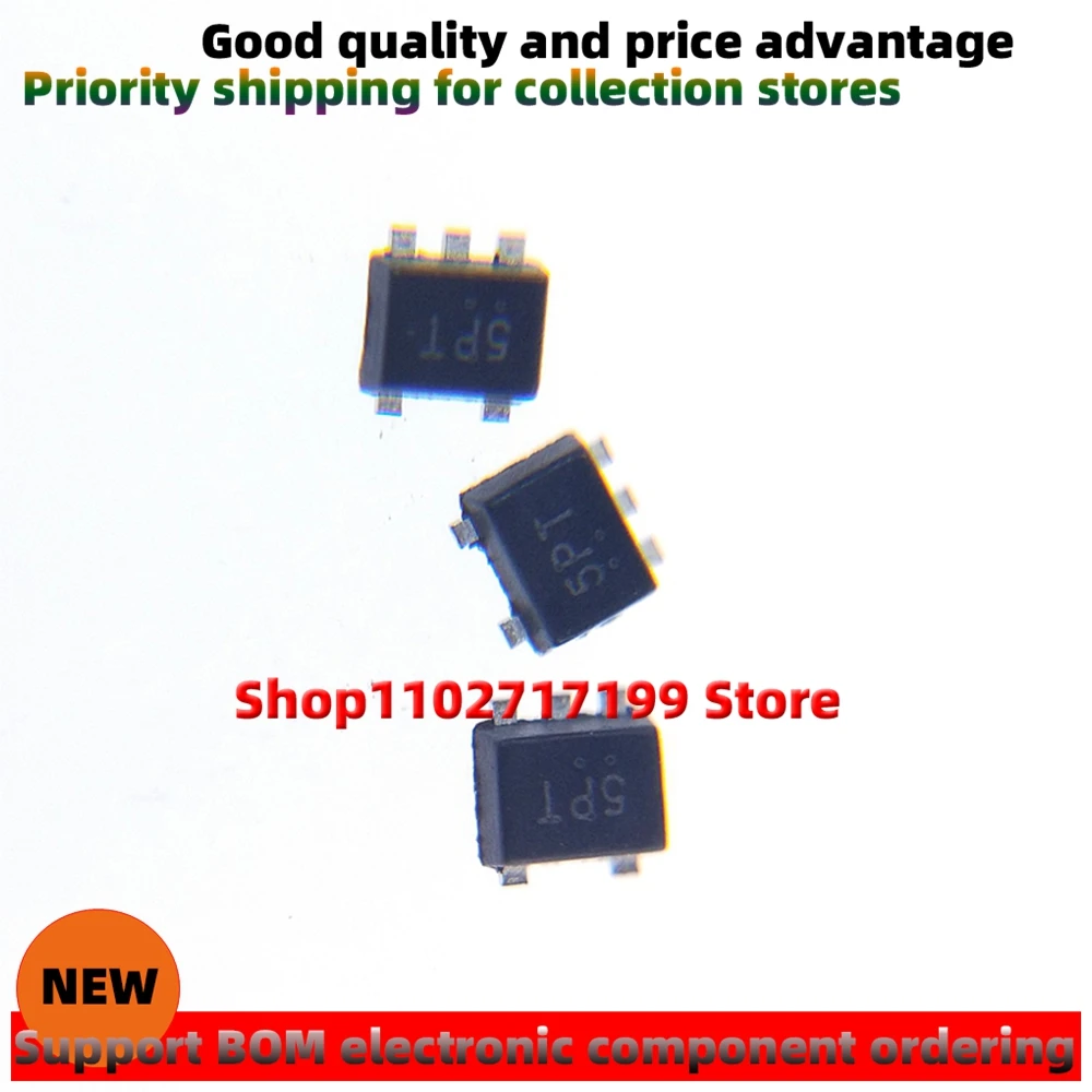 100pcs/lot NZQA5V6AXV5T1G silkscreen 5P  SOT-553 New ESD/TVS electrostatic protection diode