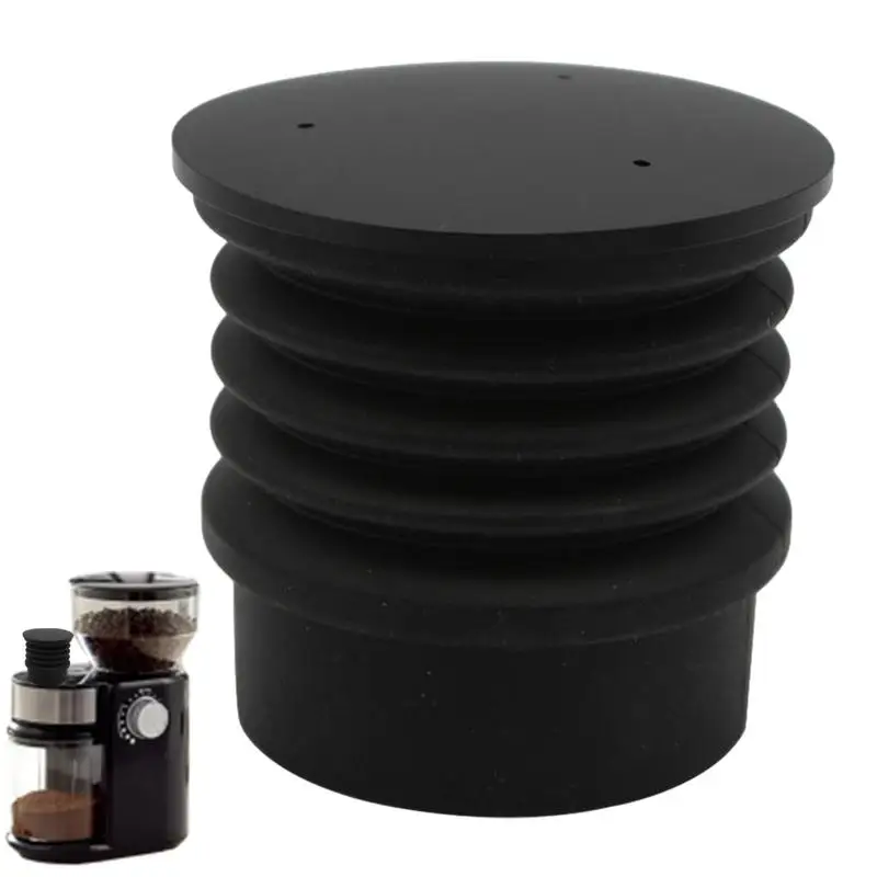 new Coffee Beans Grinder Single Dose Hoppers Silicone Bellows With PC Base Grinder Bin Blowing Clean Tool