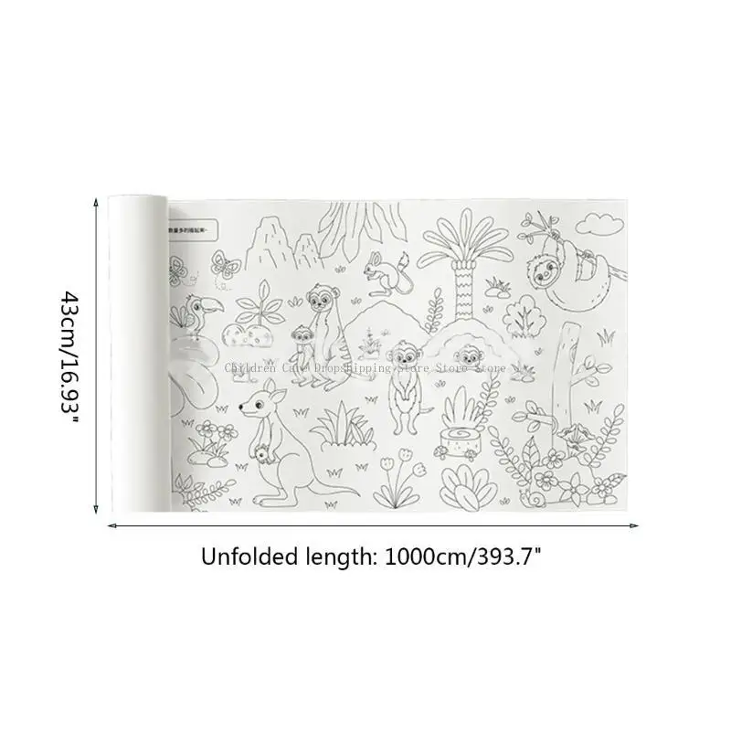 DIY tekenrol Kid kleurpapier speelgoed cadeau voor kinderen DIY teken- en kunstbenodigdheden