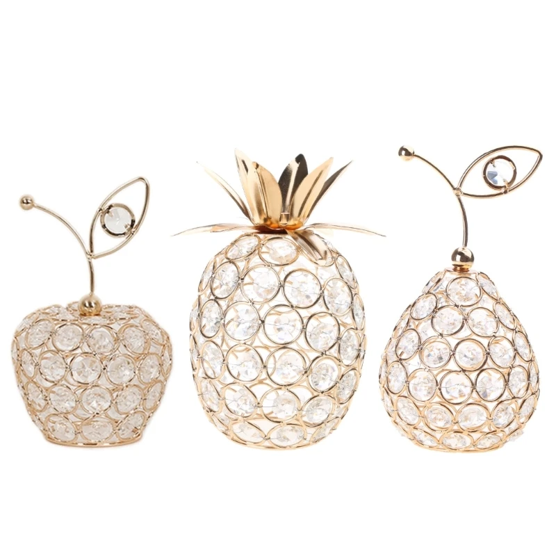 

Creative 3D Fruit Crystal Fruit Statue Gift for Lover Fashion Home Decors