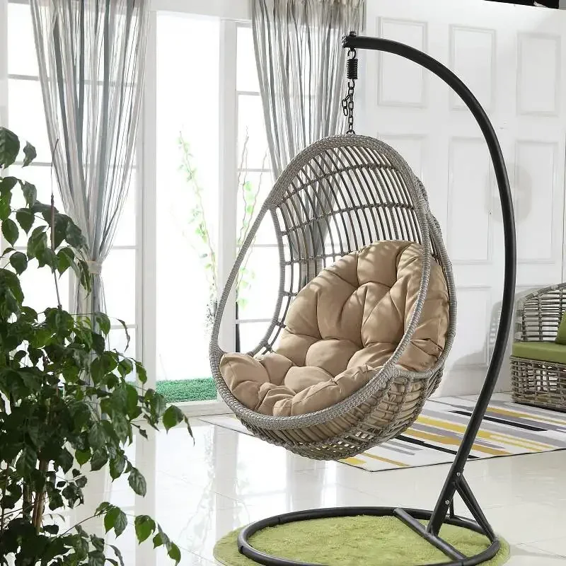 

Egg Chair Swing Hammock Cushion Hanging Basket Cradle Rocking Chair Cushion Garden Outdoor Indoor Home Decor No Swing Chair