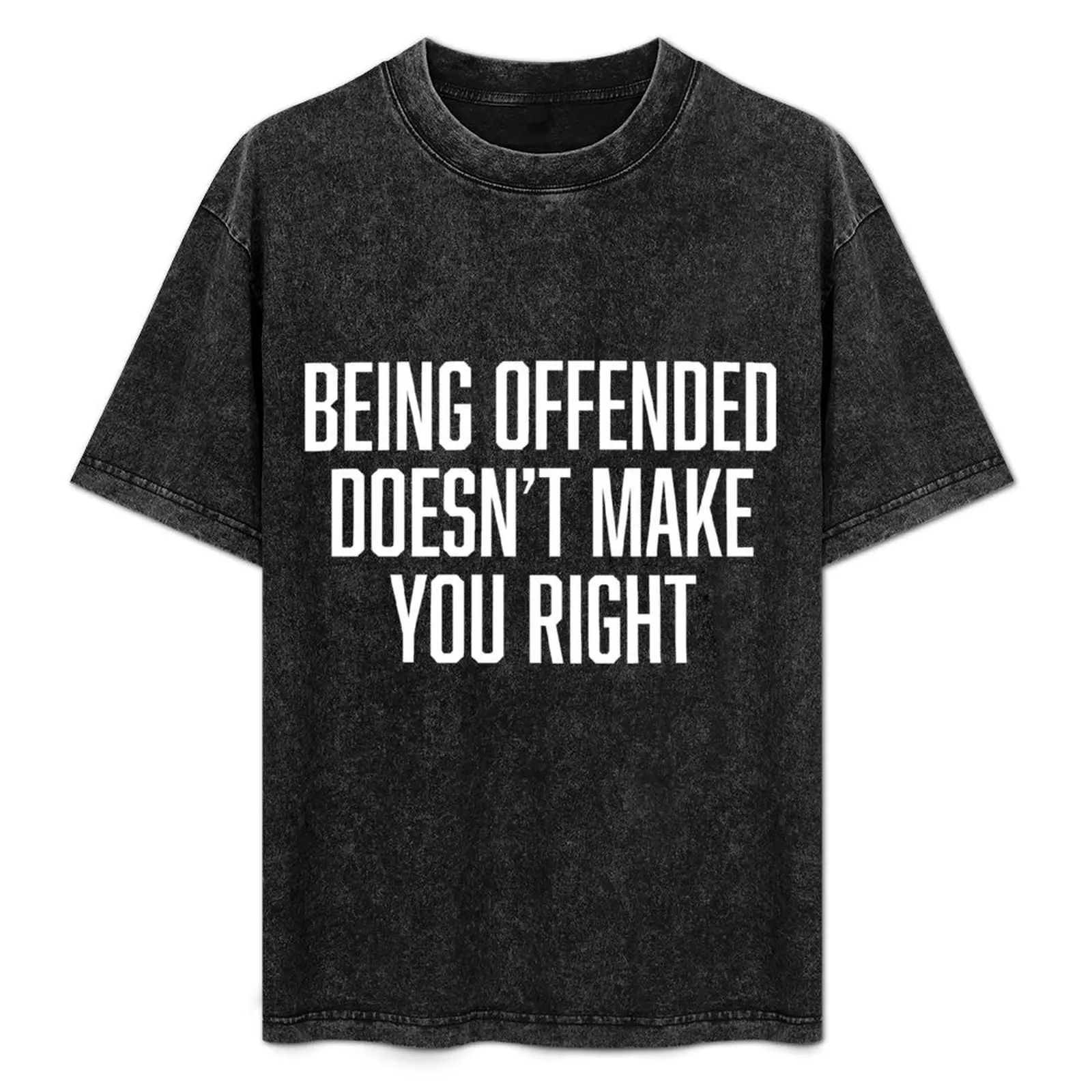 Being Offended Doesn't Make You Right T-Shirt Quick Dry Training Short Sleeve Tee