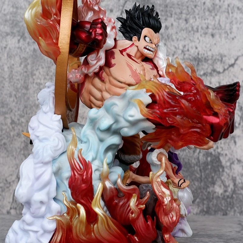 23cm nova uma peça anime figura engrenagem terceira macaco d. Luffy periférico pvc modelo estátua decoração de mesa ornamentos presentes brinquedos