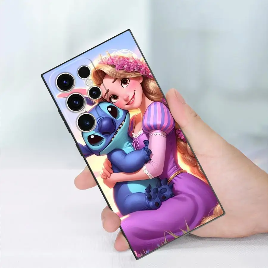 삼성 갤럭시 S21 S21+ S25 울트라 S25+ S24+ S20 FE S24 S22 플러스 S23 디즈니 귀여운 스티치 소프트 펀다 백 폰 커버 케이스