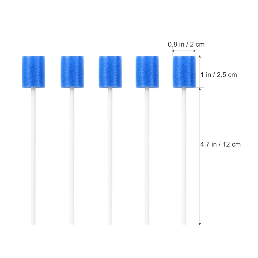 Tounge-Limpiador de hisopos nasales flocados, esponjas, palillo de dientes, detergente Oral, aplicadores de orofaríngeo, boca