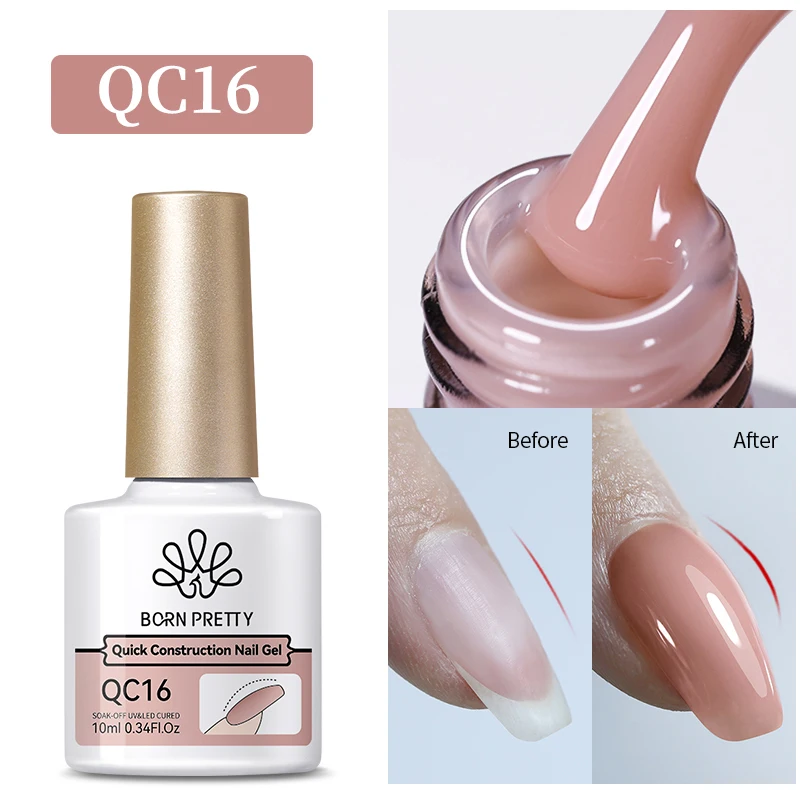 BORN PRETTY Super Top Coat und Base Gel Nagellack für Gel-Polish Semi-Permanent Lack Gummi-Top Coat 10ml Nagelzubehör