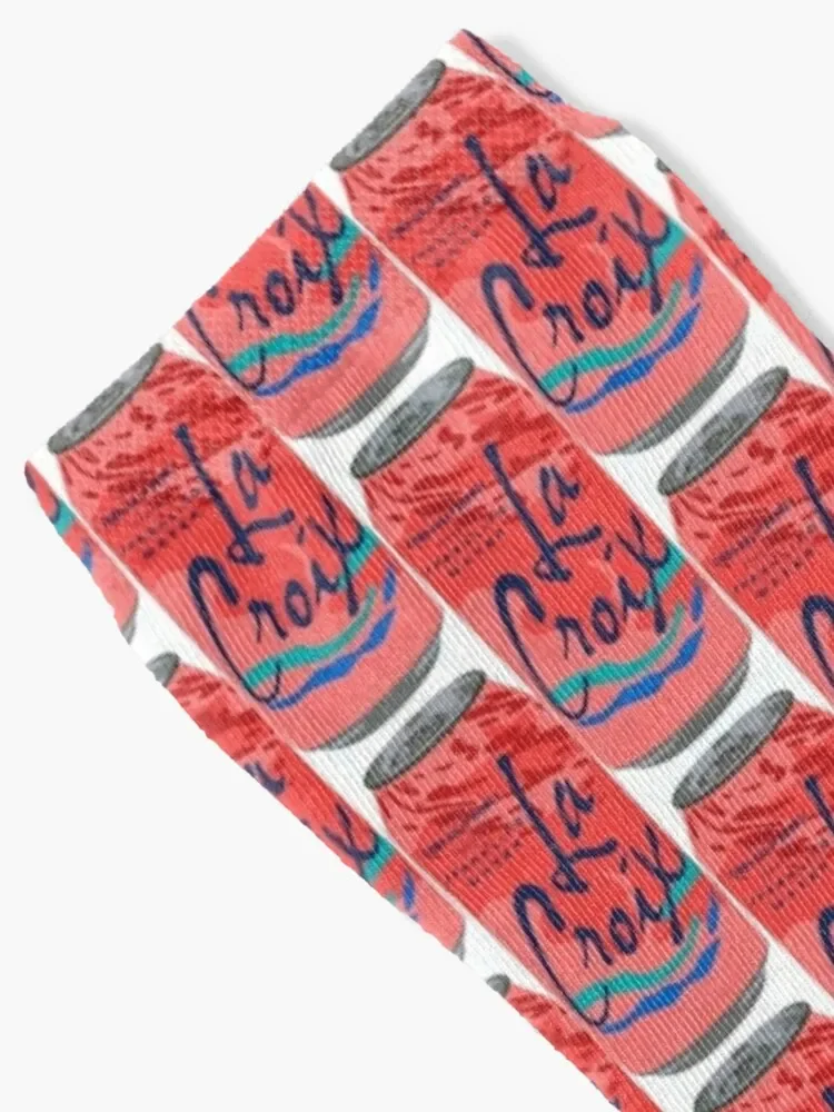 Cran-raspberry La Croix can Socks winter gifts compression valentine gift ideas Luxury Woman Socks Men's