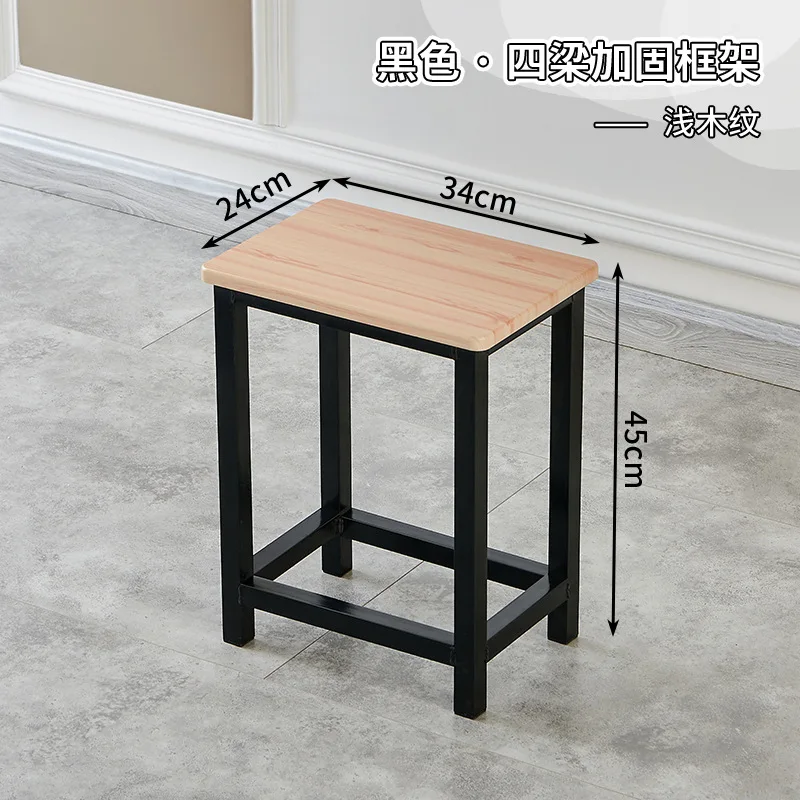 

0367 High stool stool simple chair thickened dormitory simple square stool dining stool