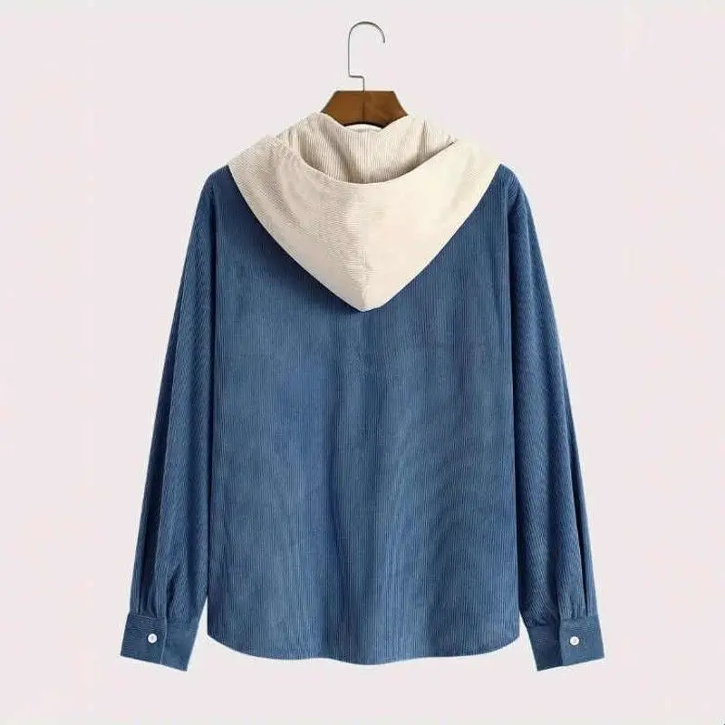 Thickened Casual Shirt for Men Denim Material Outdoor Wear Resistant Deformation Waist Shaping Seven Sleeve Cleanfit Style