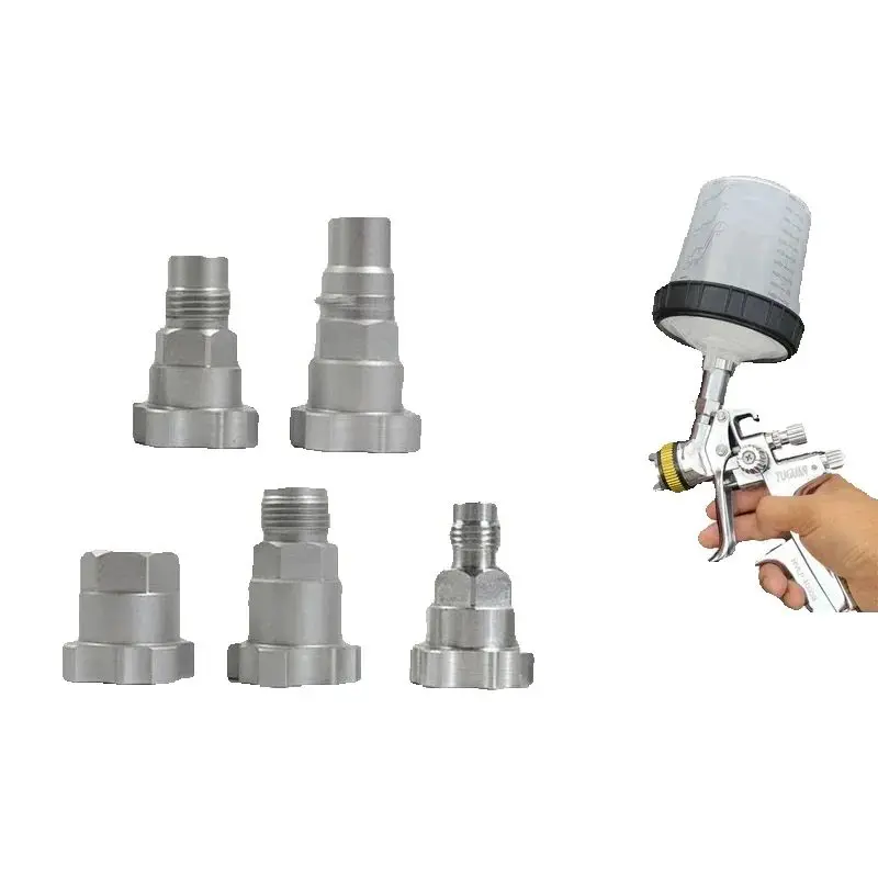 

Адаптер для разъема пистолета-распылителя из алюминиевого сплава, одноразовый мерный стакан, совместимый с SATA Devilbiss Iwata для покраски