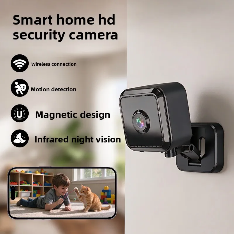 Wireless Wifi Monitoring Camera Magnetic Suction Without Punching Mobile Phone Remote Alarm Infrared Night Vision Cloud Storage