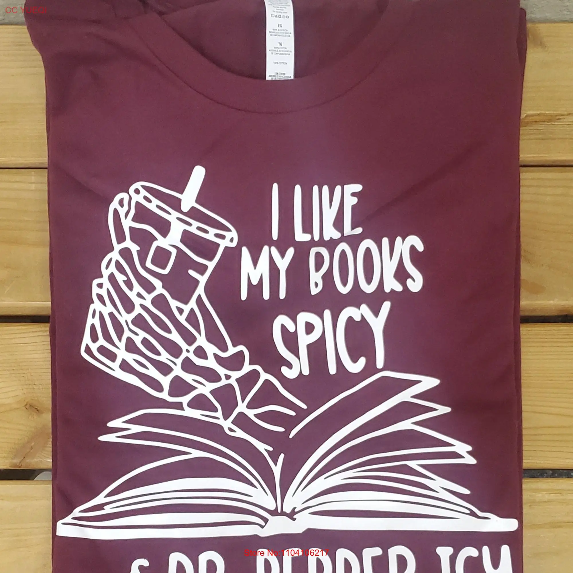 Books Spicy and Dr Pepper Icy T Shirt long or short sleeves