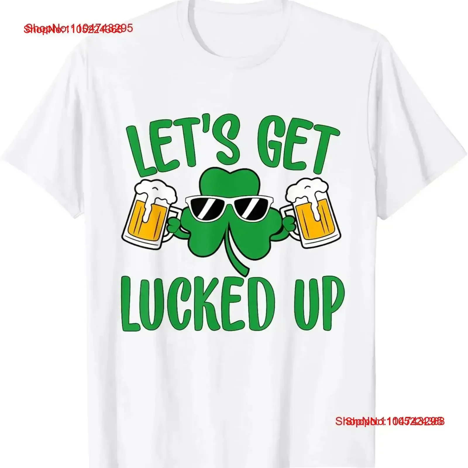 Let's Get Lucked Up St Patricks Day Drinking Team Clover T Shirt vintage Washed Soft Comfortable designer clothes graphic