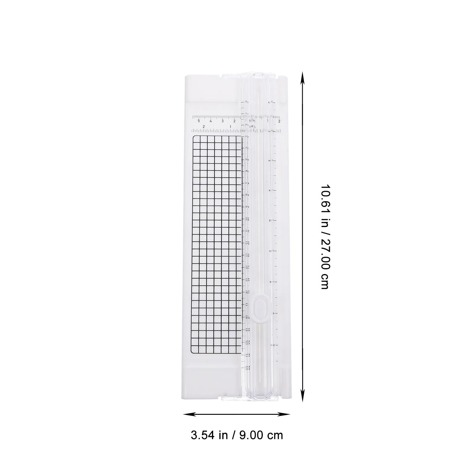 

Mini Paper Trimmer Sturdy Metal Plastic Construction Precise Scale Safety Design For Cutting Paper Photos Labels A4 Portable