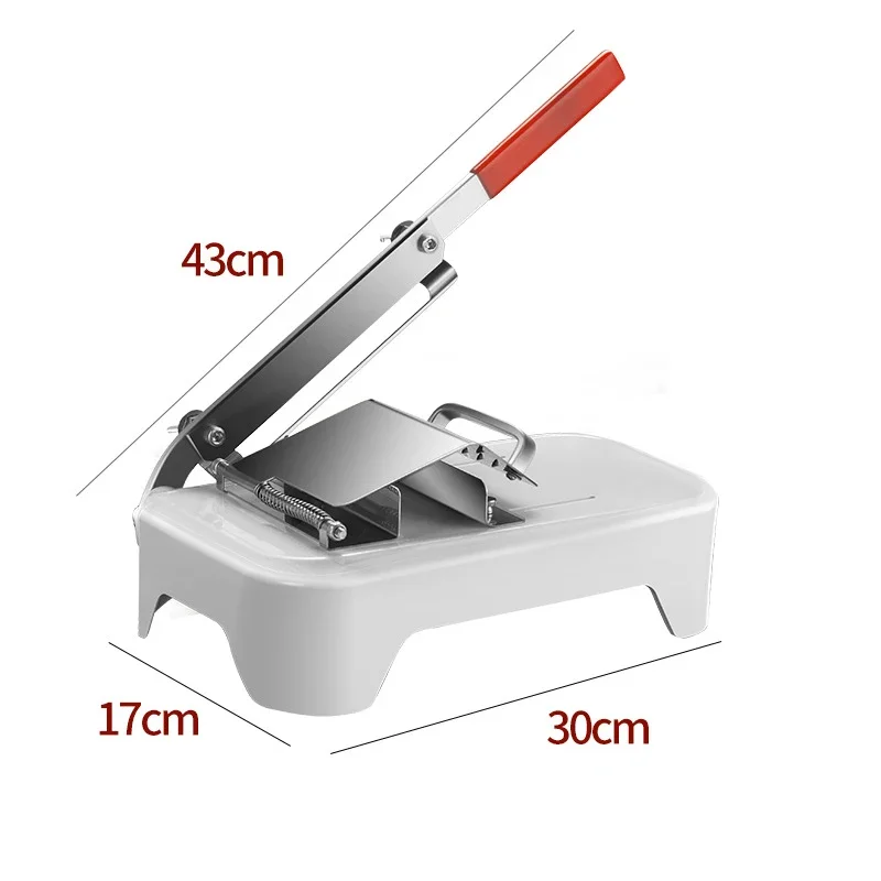 Manual Vegetable Cutting Machine Food Fruit Slicer Lamb Beef Slicer Frozen Meat Slicing Gadget Household Thickness Adjustable