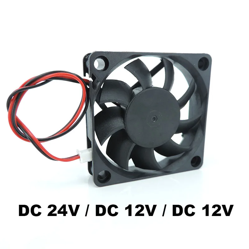 6cm DC 5V 12V 24V 60mm 6015 Fan 6cm Cooling Fan Cooler Computer PC CPU Case Power Supply XH2.54 2Pin for Reprap 3D Printer Part