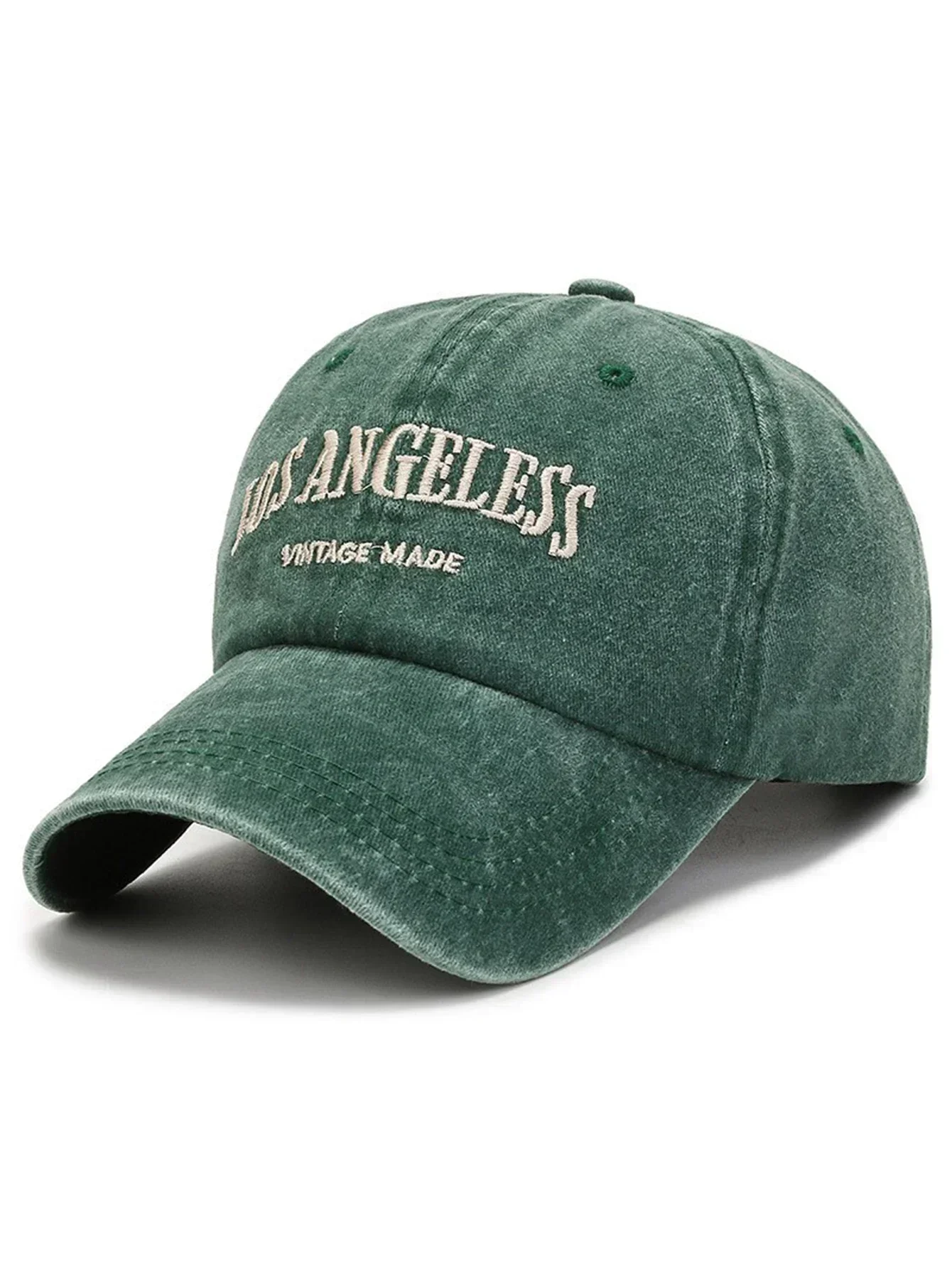 Los Angeless All Season Wearing Pure Cotton Washed Retro Letter Los Angeless Fashionable Baseball Cap