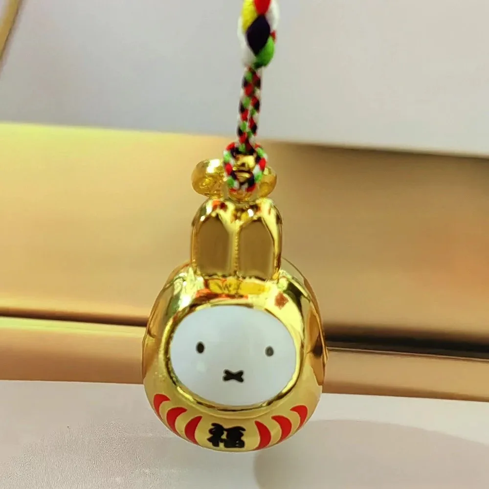 Neuer Kawaii Miffy Kleiner Glockenanhänger Cartoon-Kaninchen Japanischer Stil Geflochtenes Seil Schlüsselanhänger Taschenaccessoire Beste-Freundin-Geschenk Festival-Geschenk – Detail 8