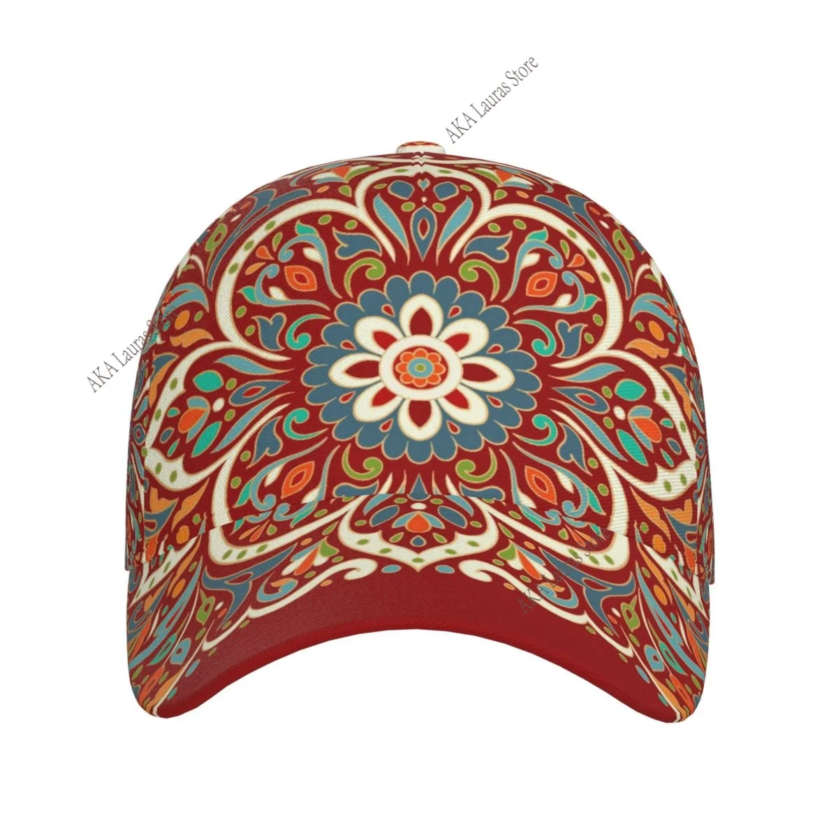 Beautiful Pattern Mandala Women and Men DIY Print Text Design Cap Summer Sun Hat Unisex Wholesale